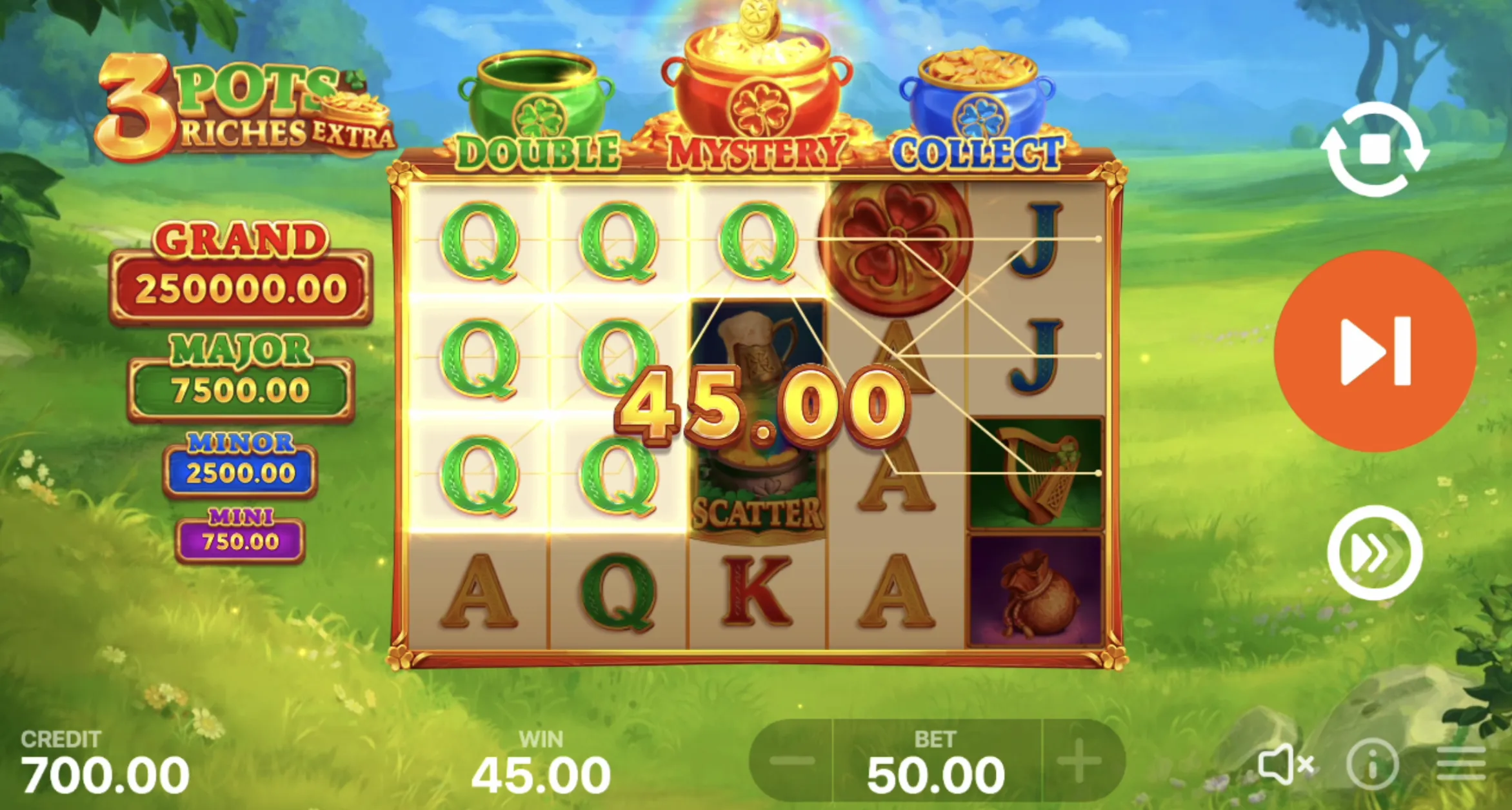3 Pots Riches Extra: Hold and Win demo